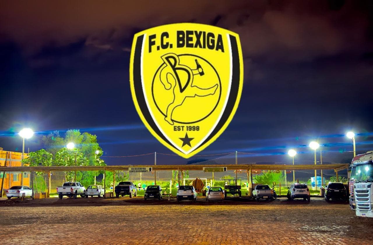 Foto do espaço com o escudo do FC Bexiga sobreposto
